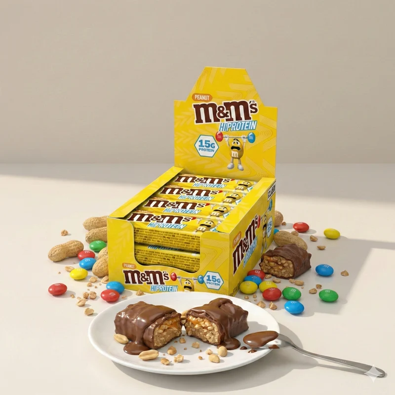 M&M's Protein Bar, Eiweißriegel - 12x 51g Riegel