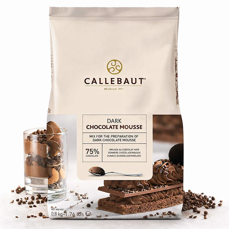 Callebaut Dark Chocolate Mousse - 75% Chocolate 800g