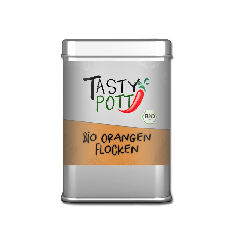 Tasty Pott Bio Orangenflocken - 100g Dose
