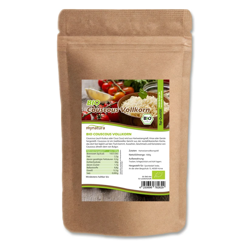 Mynatura Bio Vollkorn Couscous - 1kg Beutel