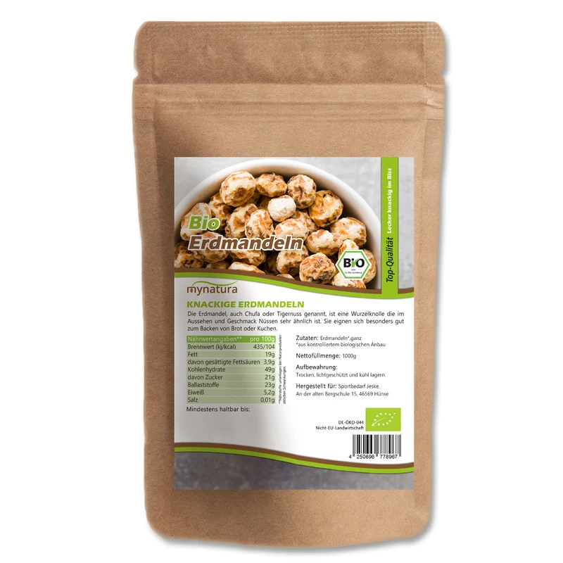Mynatura Bio Erdmandeln - ganze Nuss 1kg