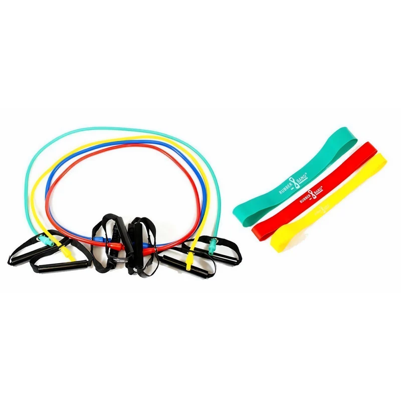 Dittmann BodyTube Gymnastikband mit Plastikgriffen + Bonus Rubberband