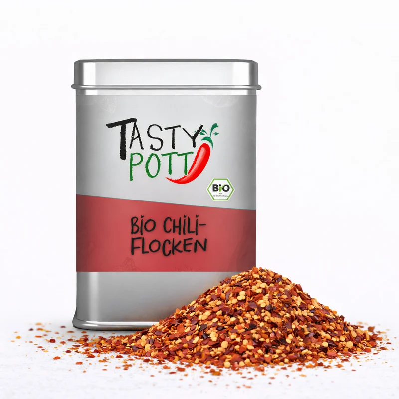 Tasty Pott Bio Chiliflocken scharf - 50g Dose