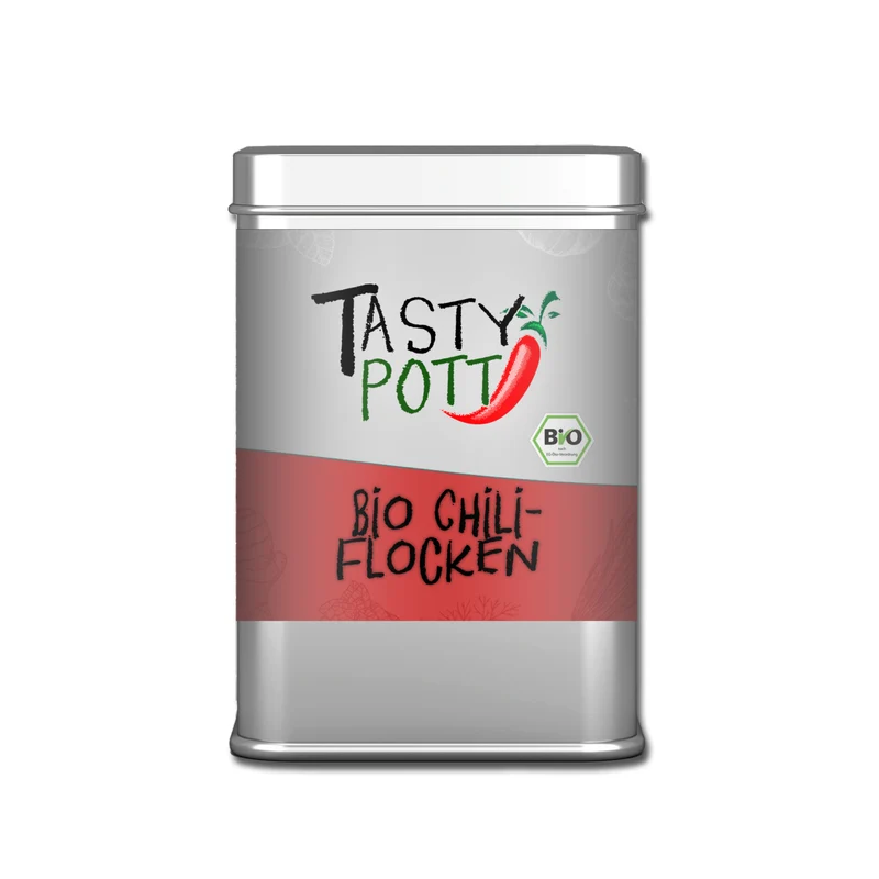 Tasty Pott Bio Chiliflocken scharf - 50g Dose