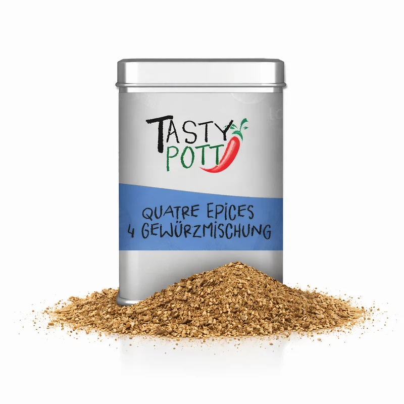 Tasty Pott Quatre Epices 4 Gewürzmischung 70g Dose
