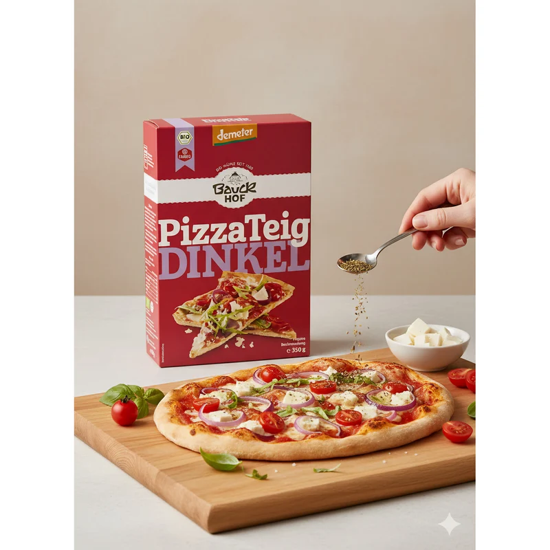 Bauckhof Demeter Bio Dinkel Pizzateig Mischung - 350g