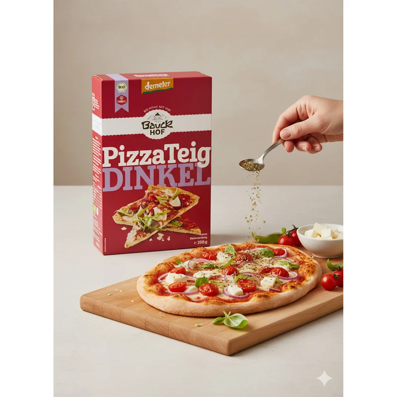 Bauckhof Demeter Bio Dinkel Pizzateig Mischung - 350g