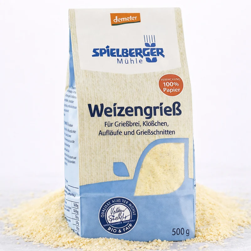 Spielberger Bio Weizengrieß, demeter ab 500g