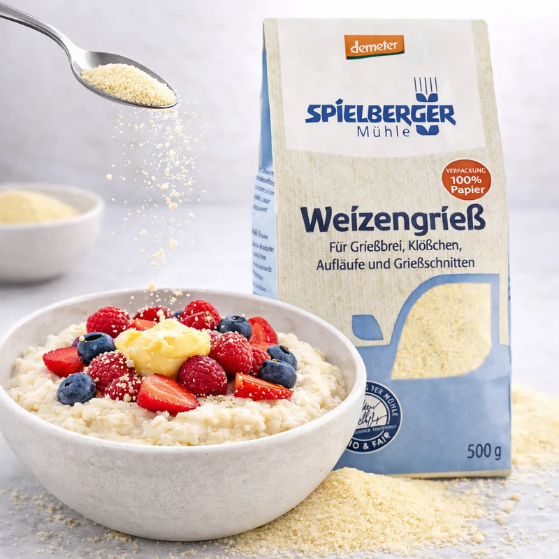 Spielberger Bio Weizengrieß, demeter ab 500g