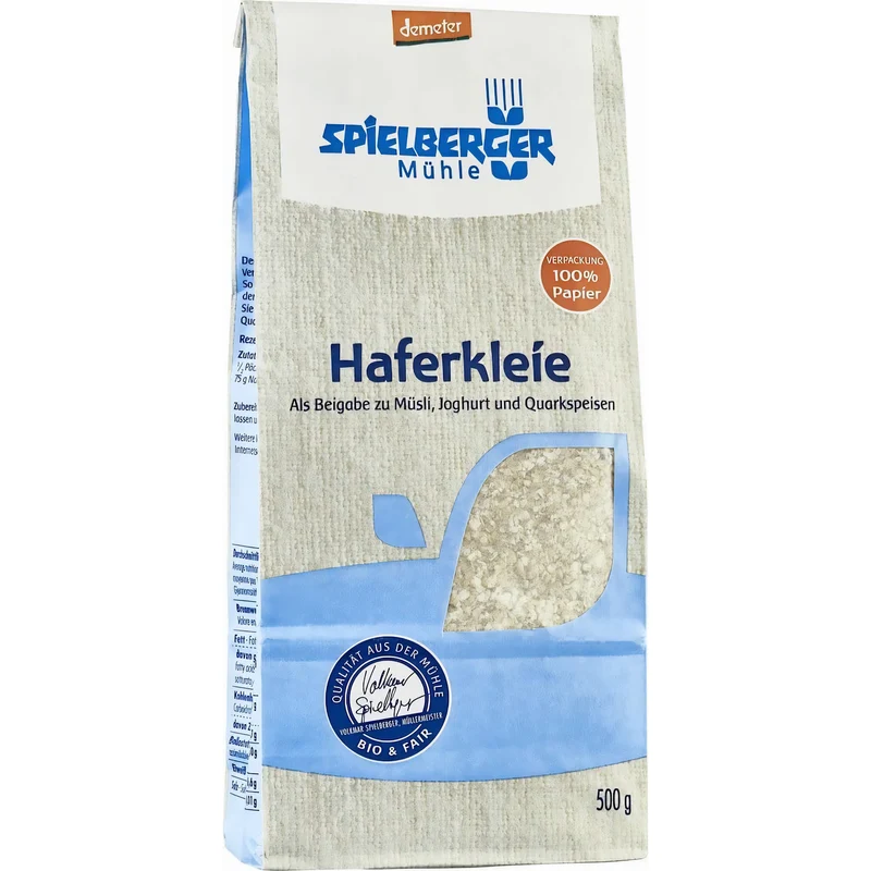 Spielberger Bio Haferkleie demeter - 500g Beutel