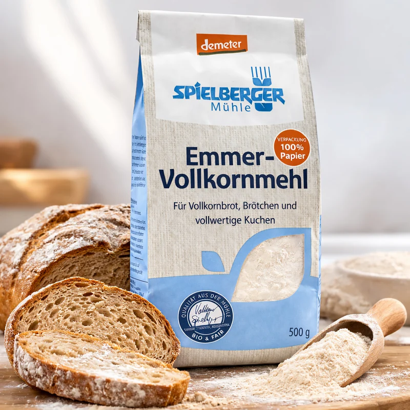 Spielberger Bio Emmer-Vollkornmehl, demeter ab 500g