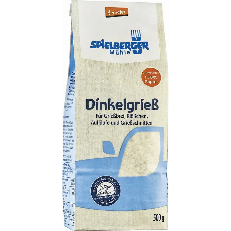 Spielberger Bio Dinkelgrieß, demeter ab 500g