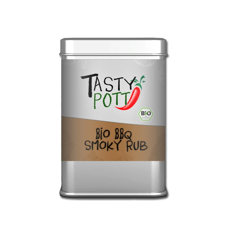 Tasty Pott Bio Smoky BBQ Rub Grillgewürz - 100g Dose