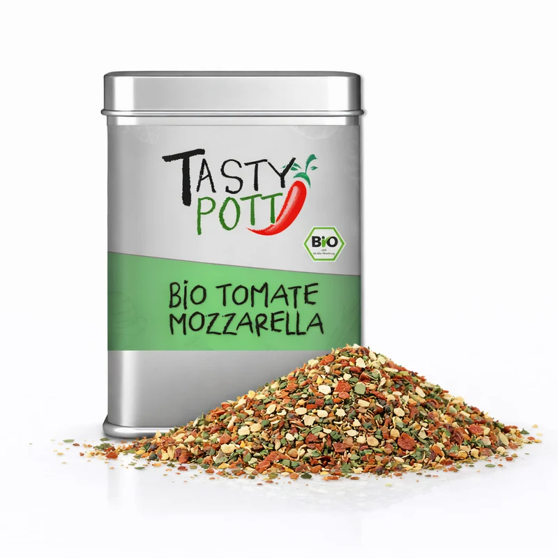 Tasty Pott Bio Tomate Mozzarella Würze - 80g Dose