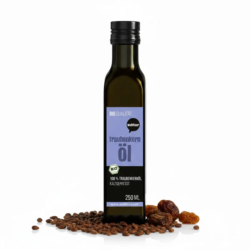 Wohltuer Bio Traubenkernöl kaltgepresst - 250ml