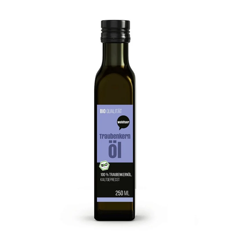 Wohltuer Bio Traubenkernöl kaltgepresst - 250ml