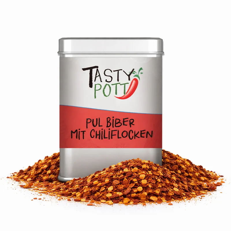 Tasty Pott Pul Biber mit Chiliflocken 50g Dose