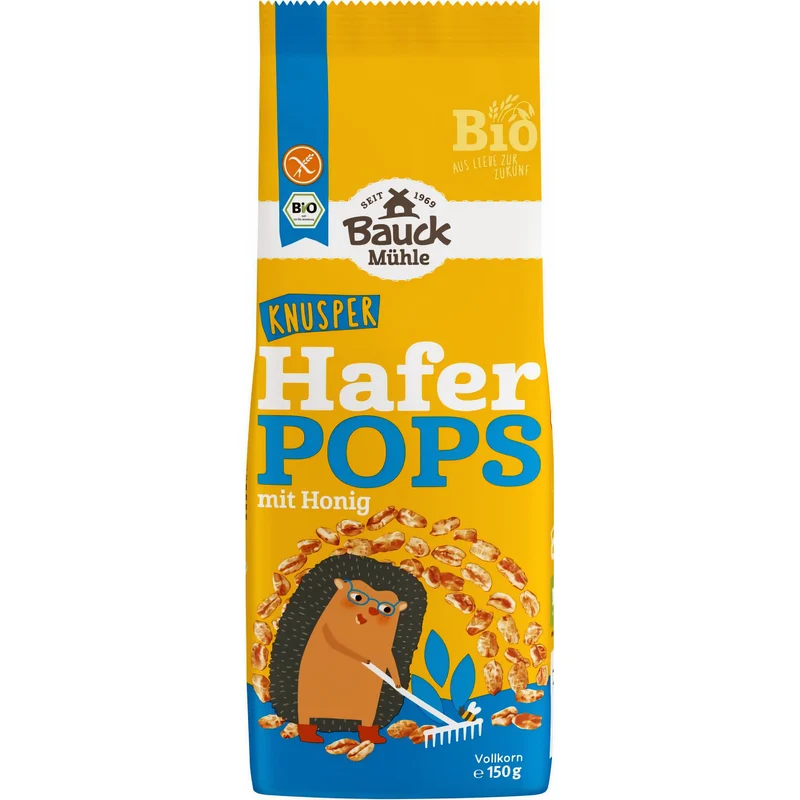 Bauckhof Bio Haferpops mit Honig glutenfrei