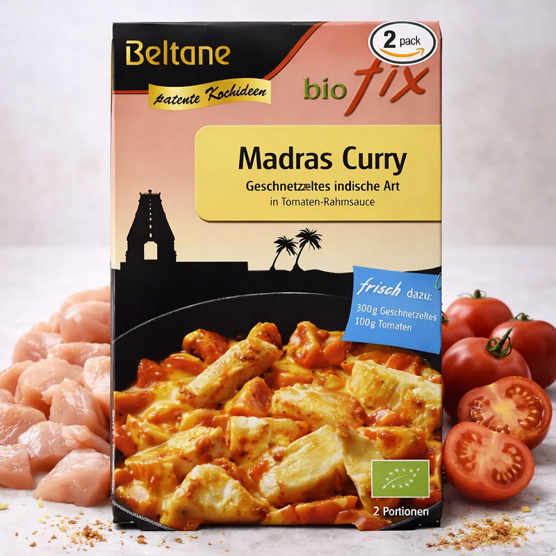 Beltane biofix Bio Madras Curry - 2 x 19,7g Packung