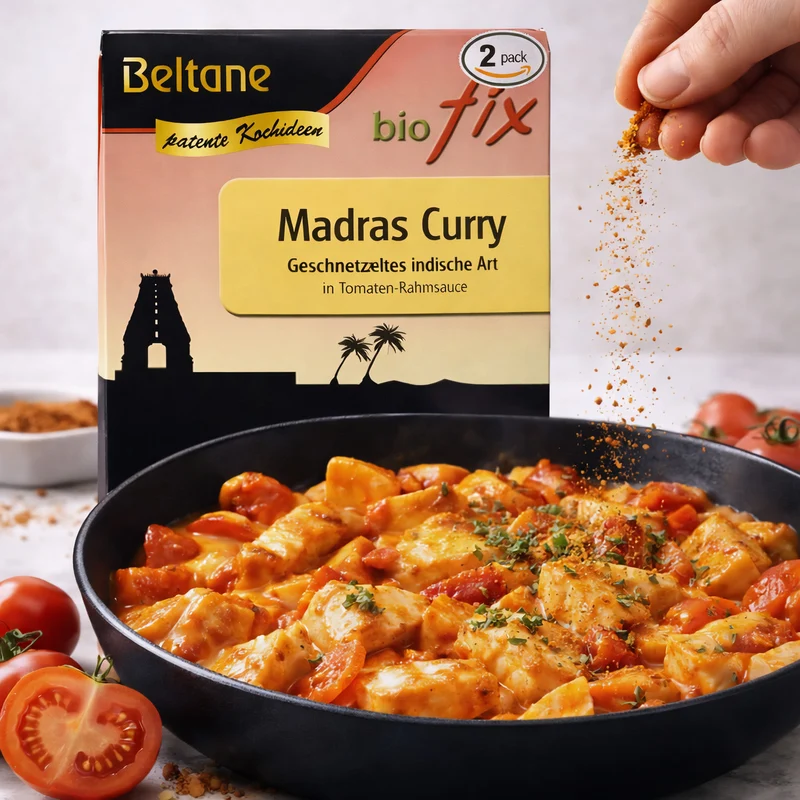 Beltane biofix Bio Madras Curry - 2 x 19,7g Packung