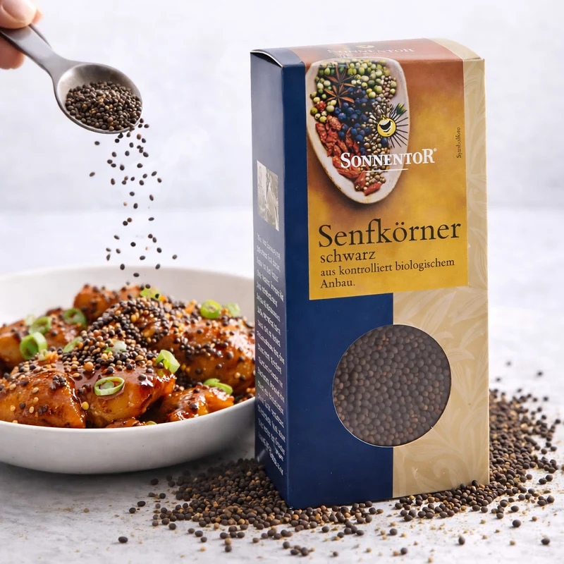 Sonnentor Bio Senfkörner schwarz ganz - 80g