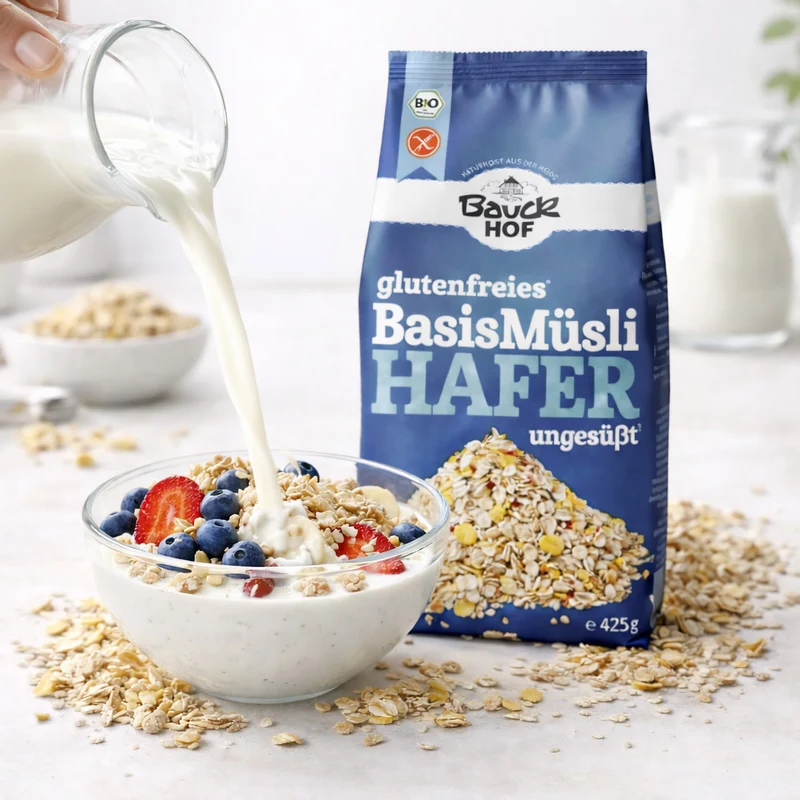 Bauckhof Bio Hafermüsli Basis glutenfrei