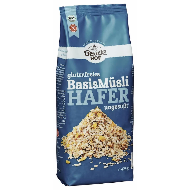 Bauckhof Bio Hafermüsli Basis glutenfrei