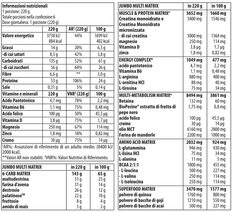 Jumbo Protein Drink Powder 1320g