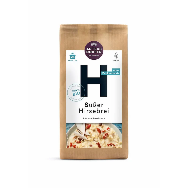 Antersdorfer - Die Bio-Mühle Bio Süßer Hirsebrei (6x 150g)