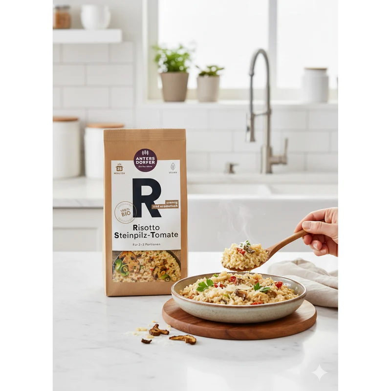 Antersdorfer - Die Bio-Mühle Bio Risotto Steinpilz-Tomate (6x 150g)