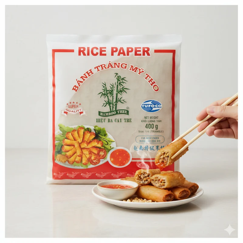 BAMBOO TREE Reispapier Dreieck