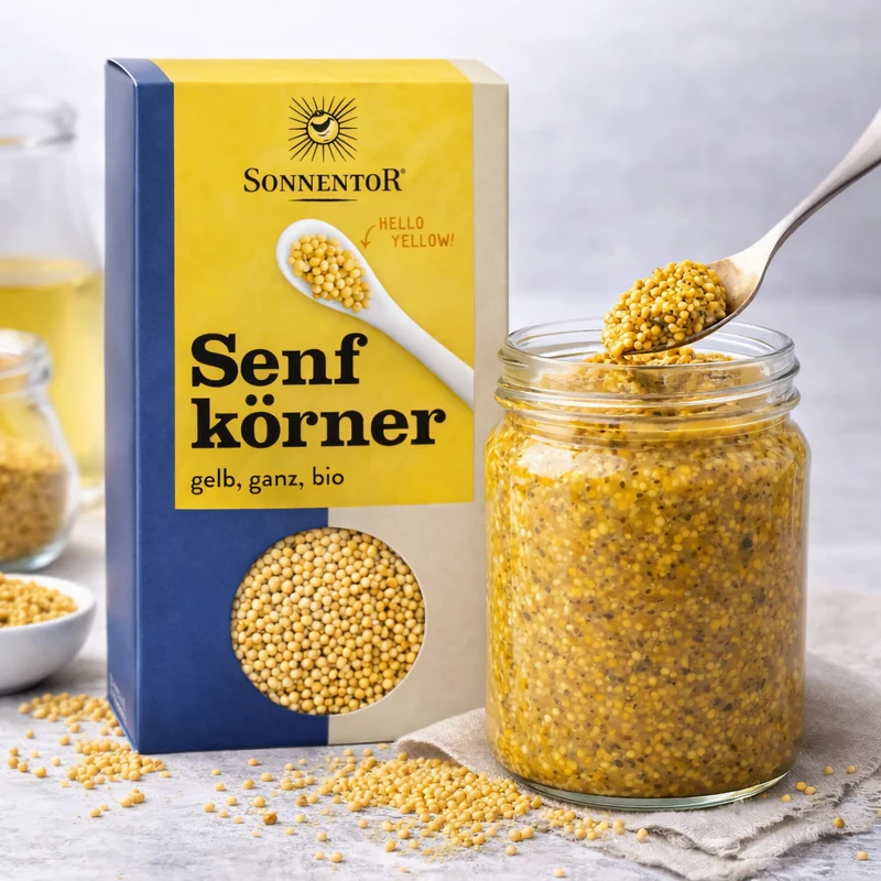Sonnentor Bio Senfkörner gelb ganz Vorratspack - 6x120g