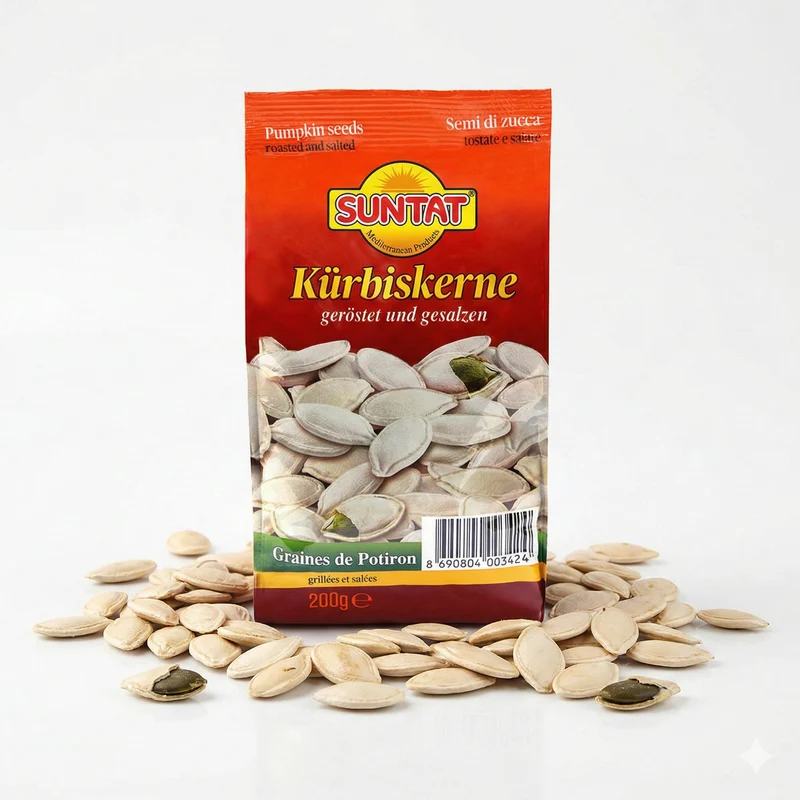 SUNTAT Kürbiskerne geröstet und gesalzen (2x200g)