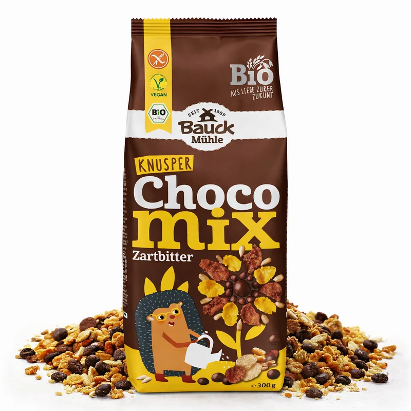 Bauckhof Bio Knusperfrühstück Zartbitter glutenfrei - 6x300g