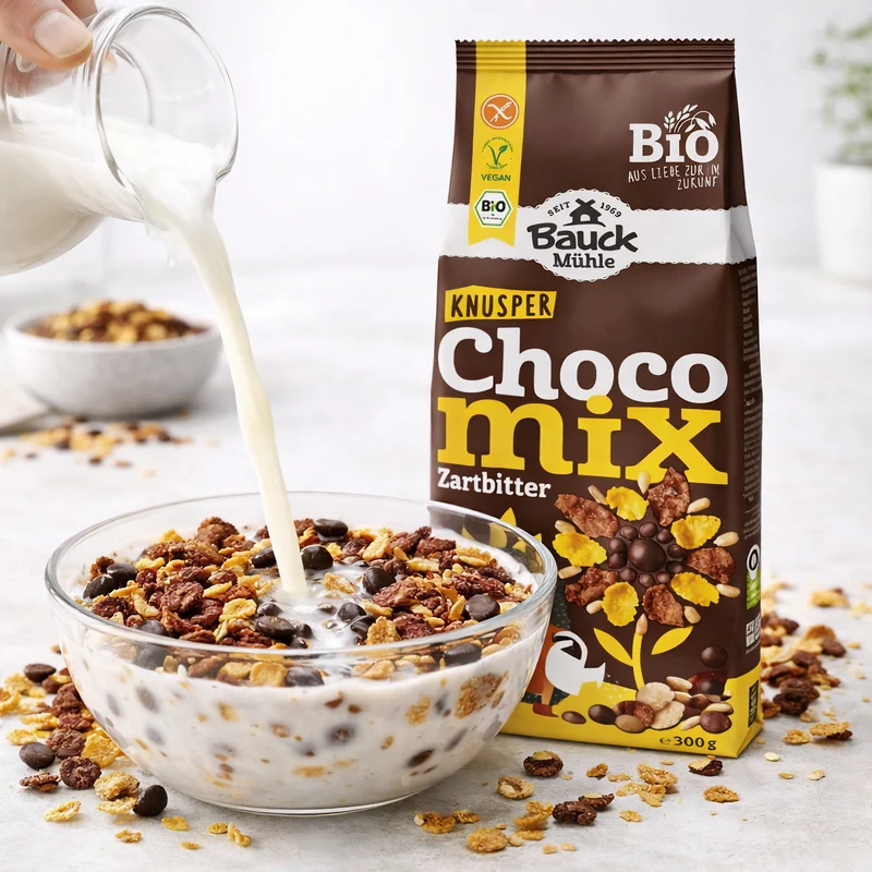 Bauckhof Bio Knusperfrühstück Zartbitter glutenfrei - 6x300g