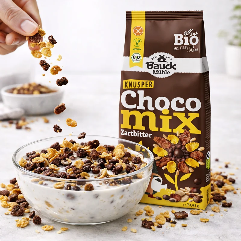 Bauckhof Bio Knusperfrühstück Zartbitter glutenfrei - 6x300g