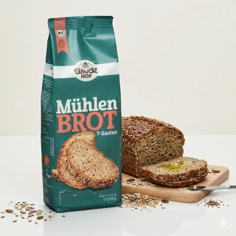 Bauckhof Bio Mühlenbrot 7-Saaten Mix - glutenfrei (6x500g)
