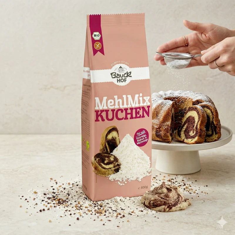 Bauckhof Bio Mehl Mix Kuchen glutenfrei - 800g