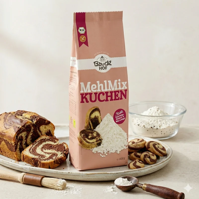 Bauckhof Bio Mehl Mix Kuchen glutenfrei - 800g