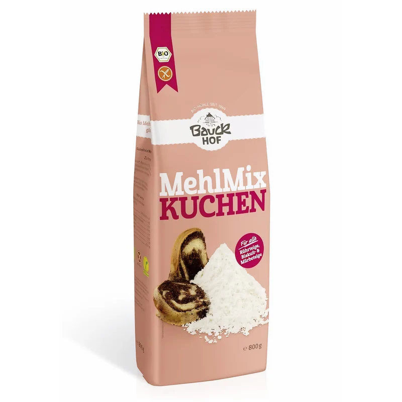 Bauckhof Bio Mehl Mix Kuchen glutenfrei - 800g