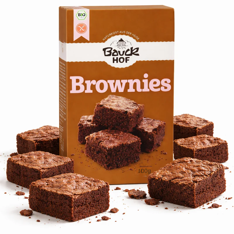 Bauckhof Bio Brownies Backmischung glutenfrei