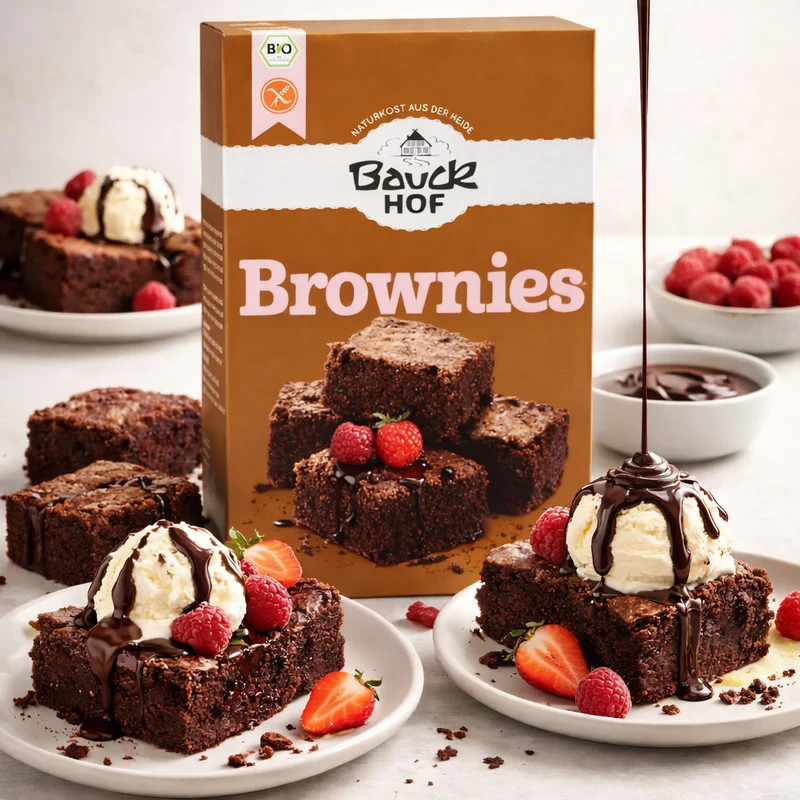 Bauckhof Bio Brownies Backmischung glutenfrei