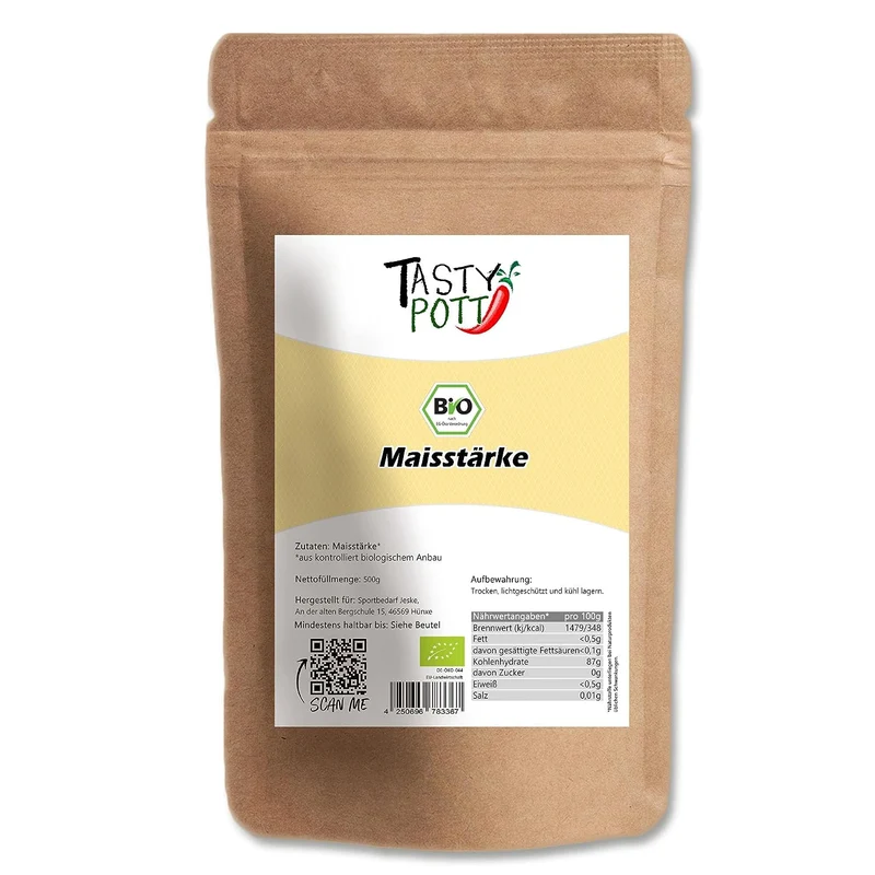 Tasty Pott Bio Maisstärke - im Beutel