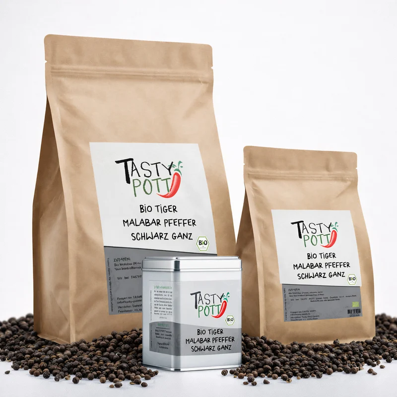 Tasty Pott Bio Malabar Pfeffer ganz - im Beutel