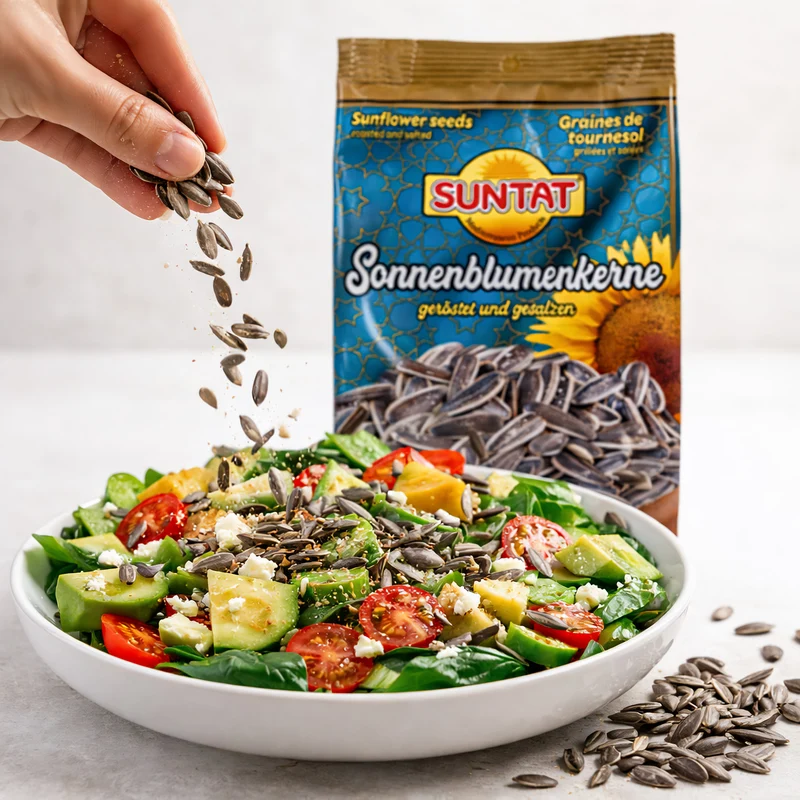 SUNTAT Sonnenblumenkerne geröstet & gesalzen (8x 150g)
