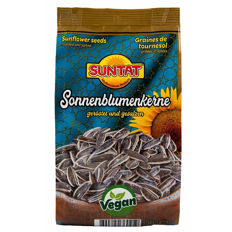SUNTAT Sonnenblumenkerne geröstet & gesalzen (8x 150g)