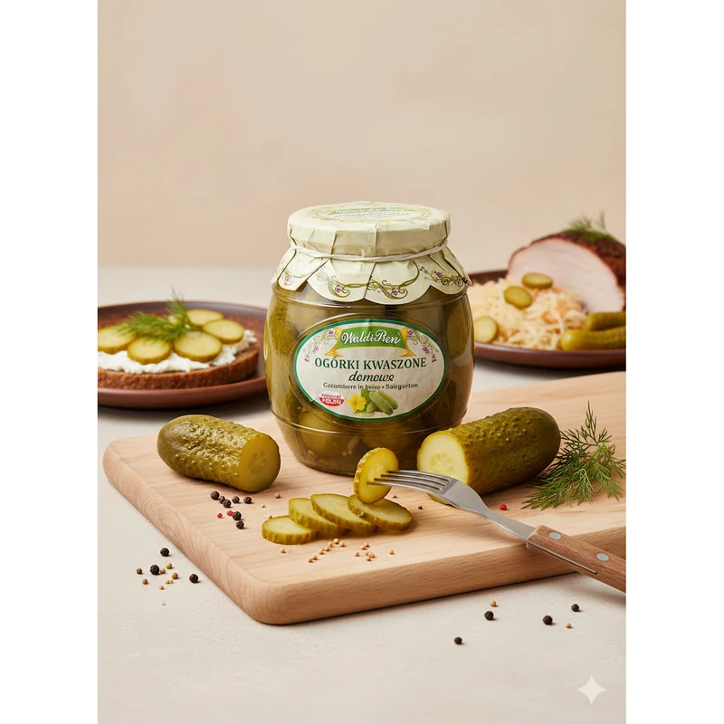 WaldiBen Faßsalzgurken, eingelegt (6x 770g)