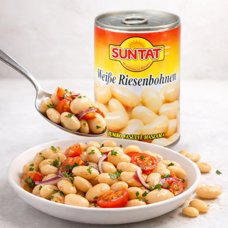SUNTAT Weiße Riesenbohnen, (6 x 400 g)