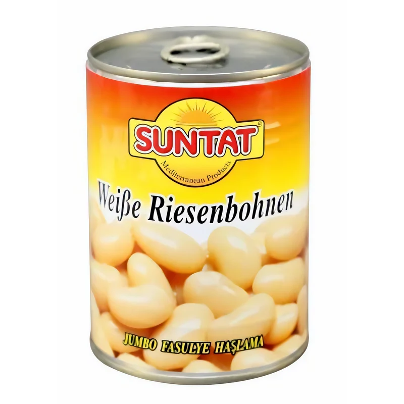 SUNTAT Weiße Riesenbohnen, (6 x 400 g)