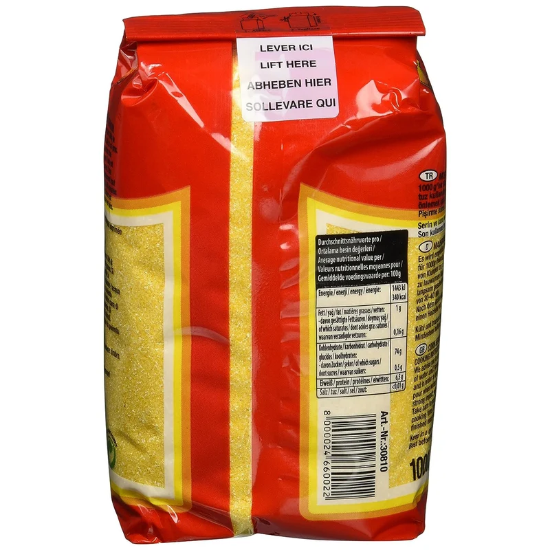 SUNTAT Maisgrieß Vorrat (5 x 1 kg)